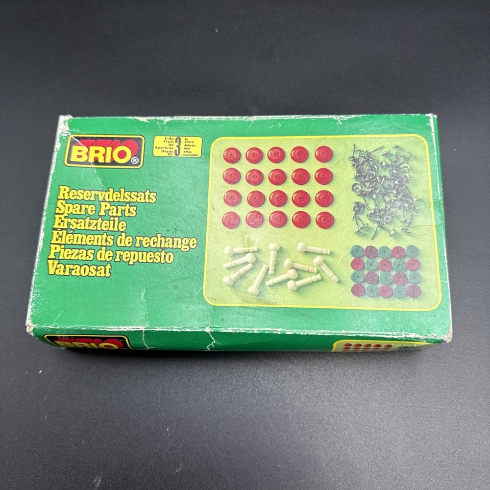 Vintage Brio Wooden Train Spare Parts Set 33392‎ Boxed Sealed Parts Container
